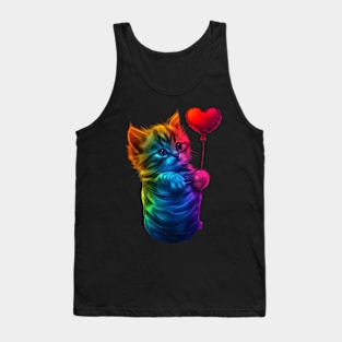 Cat Rainbow Cookies Tank Top